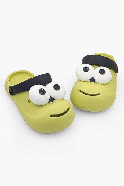 İncim Lemon Emoji Daily Garden Seaside Beach Nursery Unisex Kids Slippers & Sandals