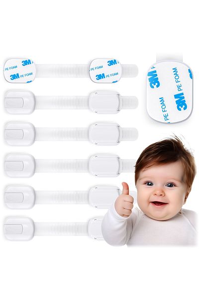 shumee Ricokids 798100 cabinet opening protection, 6 pcs., white