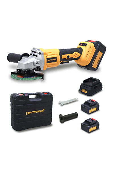 divendi-ro Polizor unghiular flexibil cu mâner, 125 mm, cu 2 baterii Li-Ion 48 V, 8.500 rpm, portabil