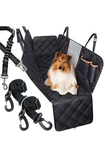 divendi-ro Husă auto de protecție pentru animale de companie, CMD-07, universală, impermeabilă, neagră