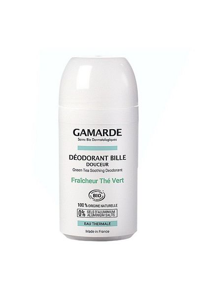 Gamarde Roll-On Deodorant, Gamarde, Green Tea Flavour, with Argan Oil, Aluminum Free, 50ml