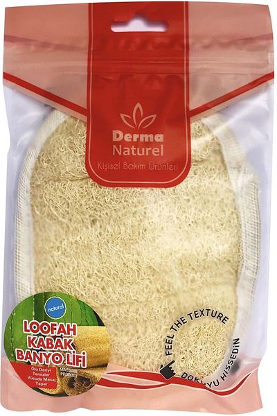 Derma Naturel Loofah Pumpkin Bath and Face Washcloth (15*24cm) Ms-10 (Set of 6)
