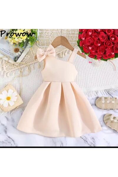 Bisahane فستان بناتي بفيونكة