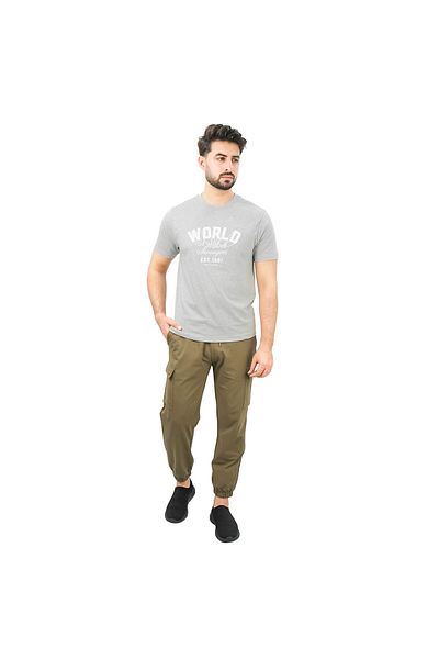 Giordano Men's World Without Strangers Print Tee - Slim Fit, Crew Neck, Cotton