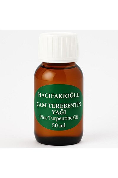 HACIFAKIOĞLU Pine Turpentine Oil Cold Pressed Pure and Natural 50 ml