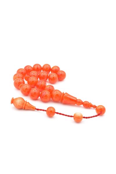 Murty99 Шарени тъмнооранжеви пресовани кехлибарени молитвени мъниста Efe Masc...