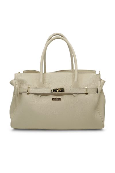 BESSO Linea Prestigiosa Ivoire genuine leather handbag