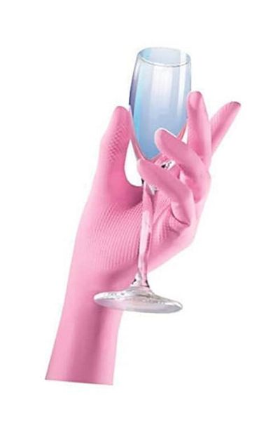 Vileda Sensitive Gloves Medium – 1 Pair | Latex Gloves 7.5–8 Size for Gentle Cleaning