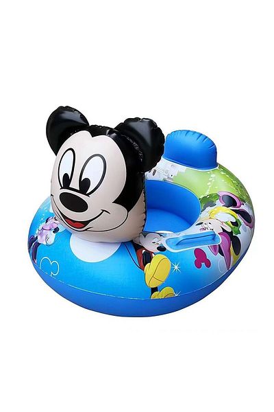 BaoBao Colac gonflabil copii Baobao 70x65 cm cu cap Mickey Mouse 3D si sezut, suport picioare