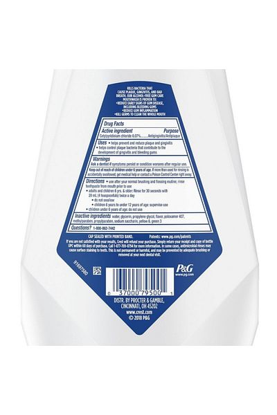 CREST Mouthwash, Crest, Gum Care, Alcohol Free, Reduces Gum Inflammation, 1000ml