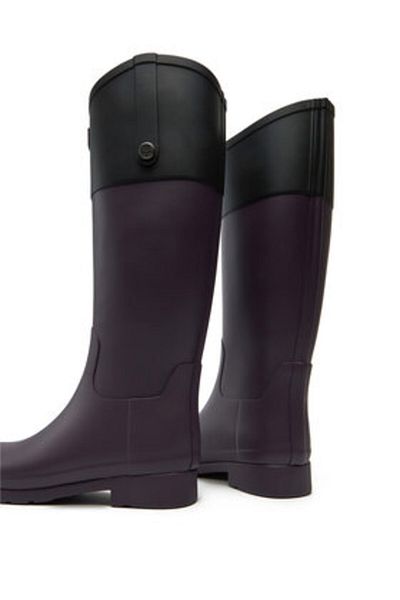 Hunter Women's Wellington Boots purple HUNTER-HFRW0008251 PL PLUM PERFECT/BLACK