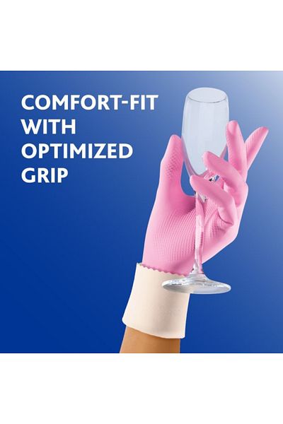 Vileda Sensitive Gloves Small – 1 Pair | Latex Household Gloves (Size S: 6–6.5)