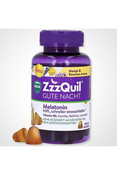 Zzzquil Melatonin, Mango and Banana Sleep Supplement, 60 Jellies