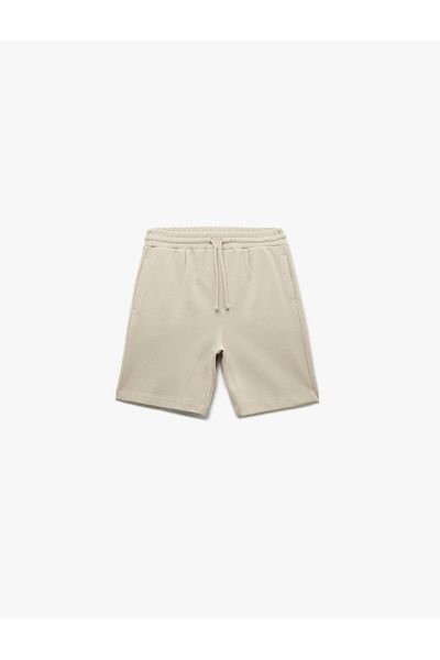 Koton Bermuda Shorts with Pockets and Waist Ties
