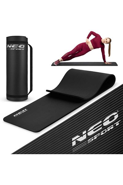shumee Neo-Sport thick exercise mat 183 x 60 cm - 192300 black