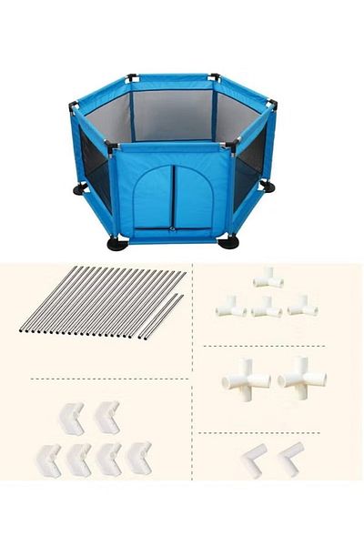 Kiko Children's Infant Hexagonal Ball Pool, Playard Ocean Ball Pool for Kids, Infant Safe Crawling,