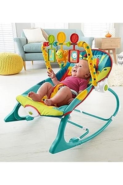 Kiko Infant To Toddler Adjustable Recliner Rocker With Soothing Vibration And 3-points