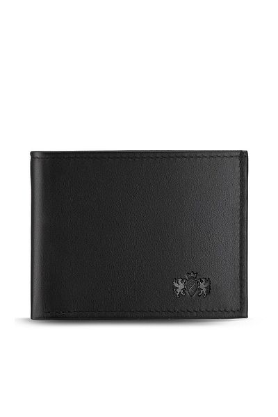 zagatto Men’s wallet, black, genuine leather, 8.5x11.5x1.5 cm, Sienna collection, slim & elegant, ZG-N054-W