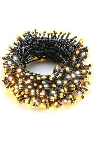 Yuwell YU WELL LED String Lights 10m Warm White 100LEDs, IP44 Waterproof Pure Copper Wire, 8 Modes