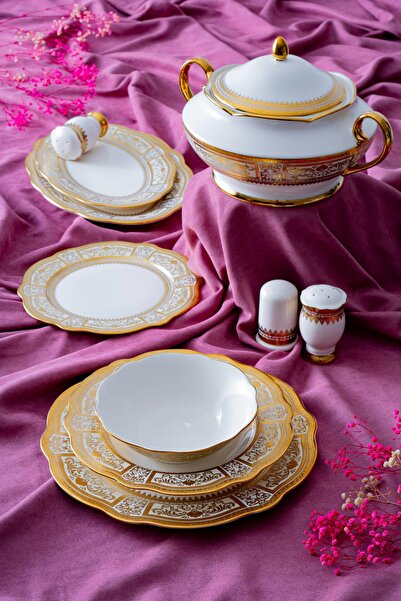 ACAR Anjelica 12 Kişilik 60 Parça Yemek Takımı