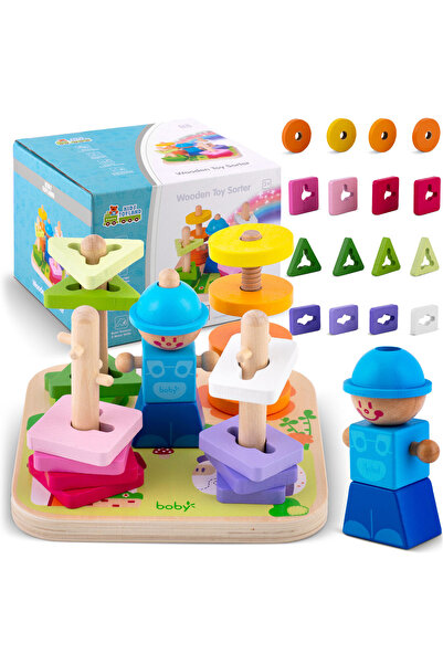 shumee Sortator de jucării din lemn - puzzle RK-866 Ricokids