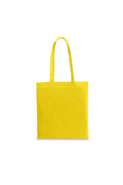 dalimag Sacosa din bumbac 100%, 37 x 41 cm, manere 75 cm, Galben, Dalimag