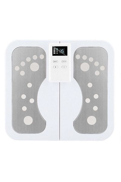 divendi-ro Aparat de masaj pentru călcâie, cu stimulator electric și funcție de încălzire, pentru relaxare, ameliorarea durerii, alb