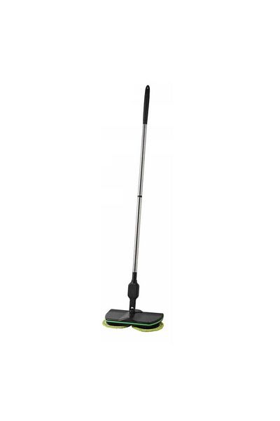 divendi-ro Mop electric fără fir, cu 2 seturi de discuri din microfibră și mâner telescopic 130 cm, negru