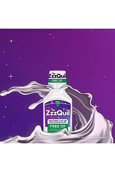 Zzzquil , Alcohol and Artificial Flavour Free, Sleep Aid, Berry Flavour, 354ml
