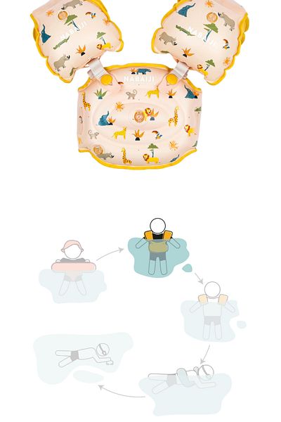 Fox Paddling Inflatable Paddling Ring Special Designed Sea Pool Children's Ring