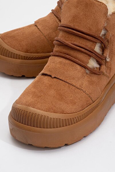 CCWAY AYAKKABI İçi Kürklü Kadın Bot TABA
