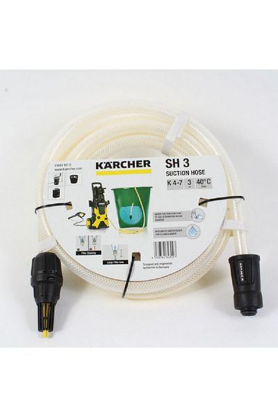 Karcher High Quality Drawing Water Suction Hose with Filter White and Yellow 3m