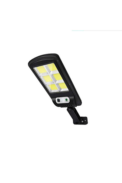 divendi-ro Lampă stradală solară LED, 6 cadrane, senzor de mișcare, IP65, neagră