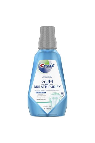CREST Mouthwash, Crest, Pro-Health, Gum & Breath Purify, Gingival Disorders and Smelly Breath, 1000ml
