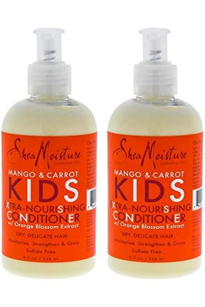 Shea Moisture Kids Mango & Carrot Extra Nourishing Conditioner (8 oz, Pack of 2)