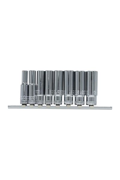 CETA FORM C04-rh08 1/4'' Deep Socket Wrench Set 8 Pieces