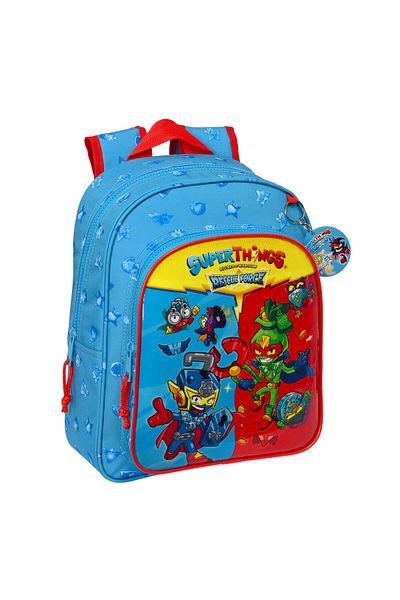 CLATRONIC Ghiozdan școlar SuperThings Rescue Force albastru 27 x 33 x 10 cm