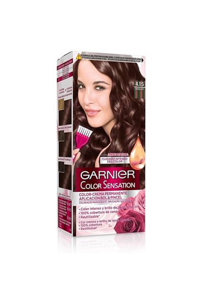 Garnier Vopsea de păr permanentă, Garnier, Color Sensation, 4.15 Chocolate, 110 gr