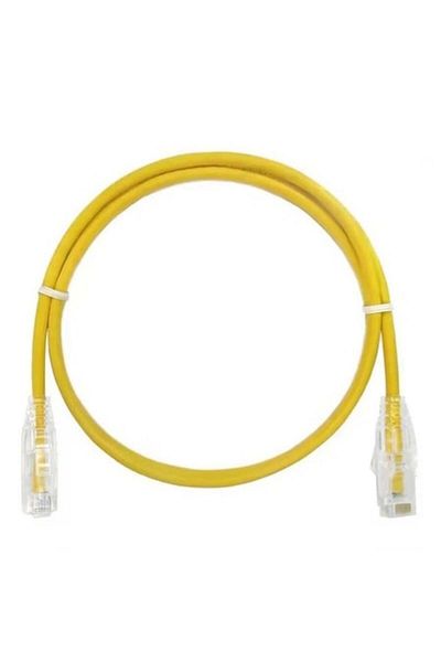 dalimag Cablu CAT 6A Slim UTP, 4PR/28AWG Pure Cooper, Patchcord, 3 picioare, 90 cm, Galben, Dalimag