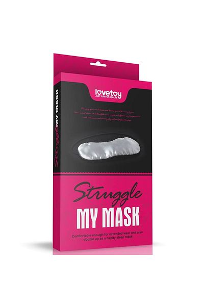 LOVETOY Masca pentru Jocuri Erotice, Model Satinat, Elastic Ajustabil