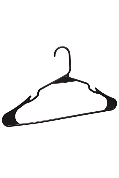 UnicUtil Set Umerase din Plastic, UnicUtil, cu bara pentru pantaloni si design modern, Negru, 100 bucati