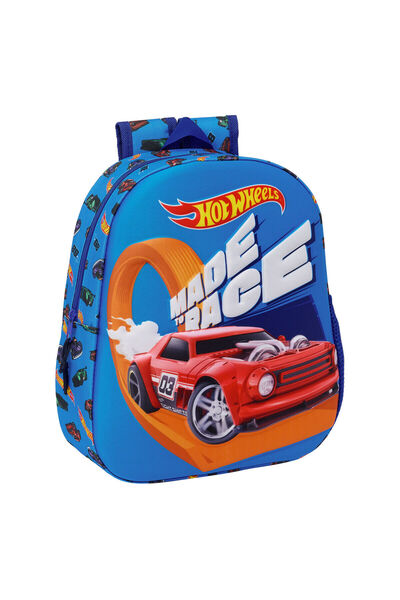 Looney Tunes Rucsac copii 3D Hot Wheels, albastru, 27x33x10 cm
