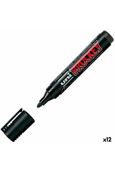 UNİ-BALL Uni-Ball Prockey PM-122 Marker Set, Black, 12 Pieces