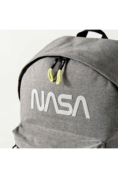 Nasa Textured 17-inch Backpack with Adjustable Shoulder Straps - 43x32x14 cms