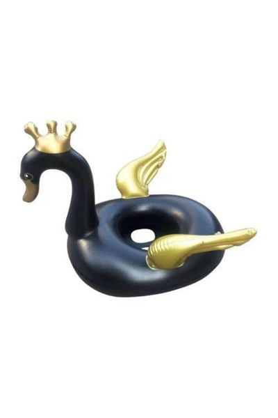 BaoBao Baobao inflatable ring 110x90 cm swan with crown and wings, variable color in stock