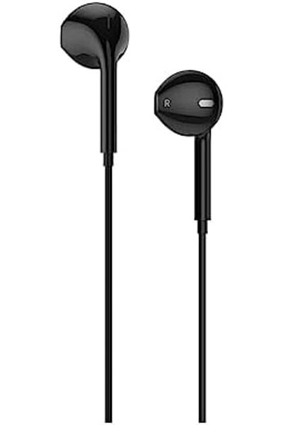 Hoco M55 Memory Sound Wired Earphones with Microphone, 3.5 mm - Black