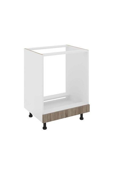 haaus.ro Corp Cuptor haaus Karo, Stejar Sonoma Inchis/Alb, 60 x 50 x 80 cm