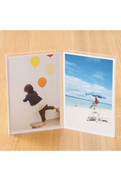 Muji Acrylic Frame, Twin Type, W 19 x D 4.5 x H 15.3 cm