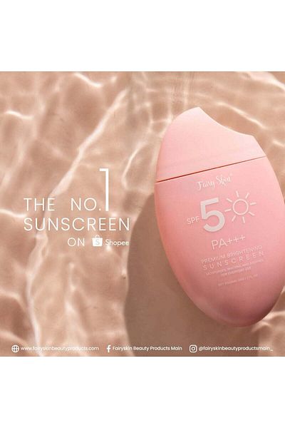 Fairy Skin Premium Brightening Sunscreen Spf50 By Top Choice