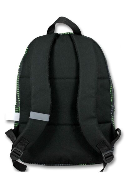 ÜMİT ÇANTA Hope Bag for Boys Children Green Color Pixel Camouflage Printed School Bag - 5090